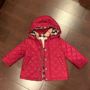 Authentic Burberry kid pink jacket